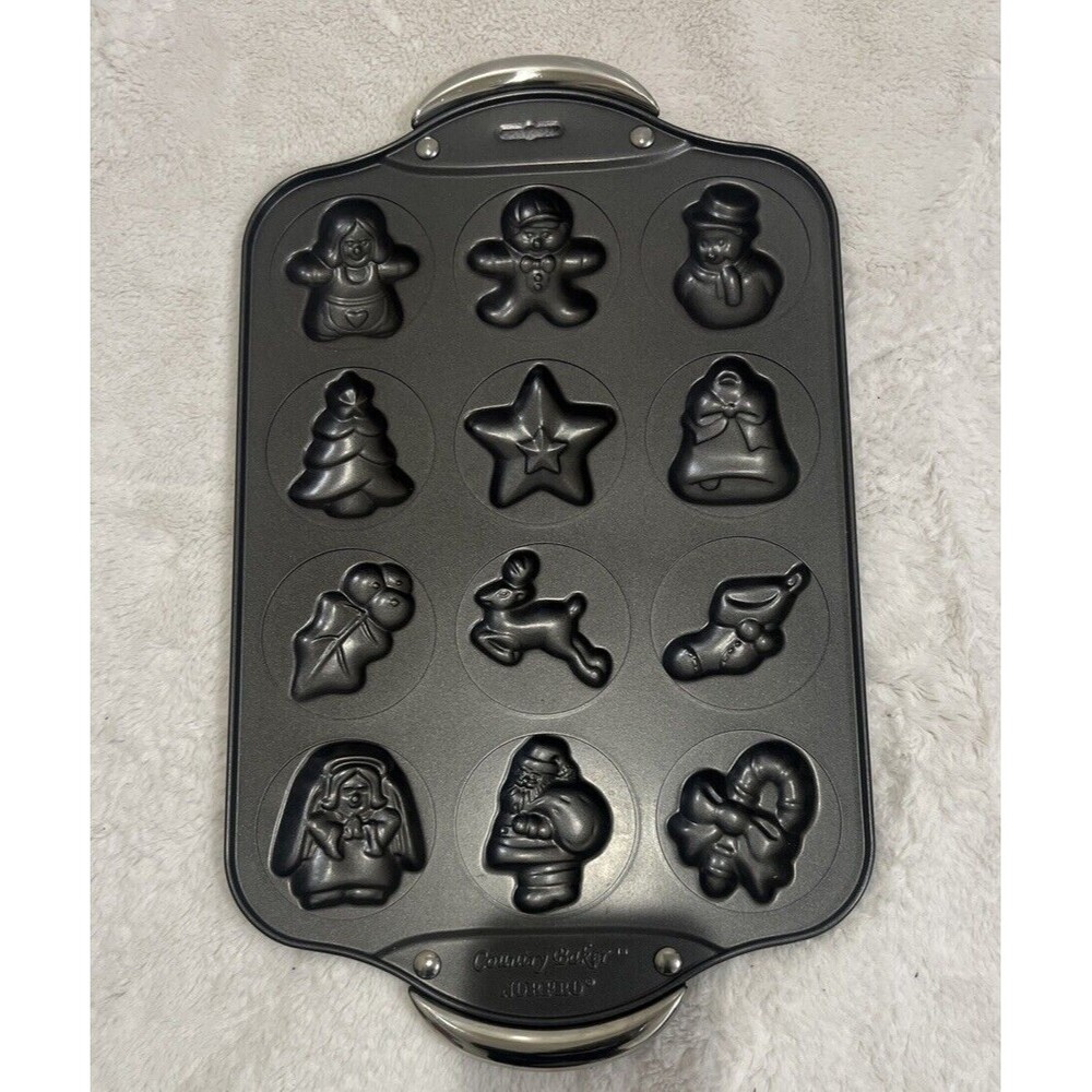 Norpro 12 Cavity Nonstick Christmas Cookie Cake Baking Candy Melting Sheet Pan - Picture 3 of 6